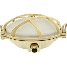 Rota Large Brass bulkhead Round outdoor waterproof light Nautical marine wall lamp - BrooTzo